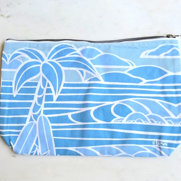 HeatherBrownArt tropical make up bag - Picture 9 of 10